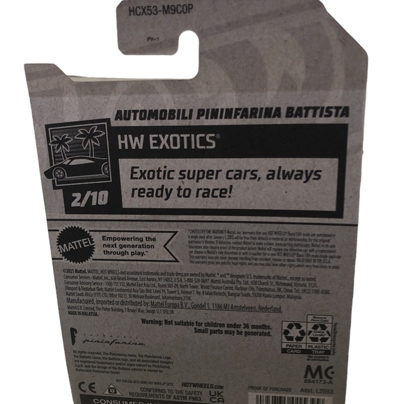 β
π4/$20π β
HW Exotics Automobili Pininfarina Battista Blue 2/10 - Picture 2 of 2